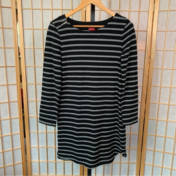 Merona Long Sleeve Striped Jersey Knit Dress - Picture 11 of 11